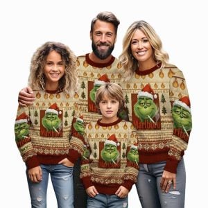 Smoking Grnch Marlboro Christmas Ugly Sweater 1 Smoking Grnch Marlboro Christmas Ugly Sweater1
