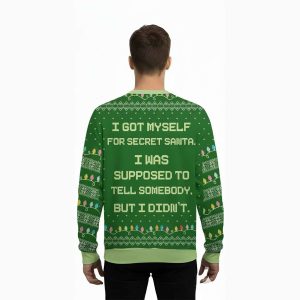 2025 I Got Myself For Secret Santa Ugly Sweater 2 I Got Myself For Secret Santa Ugly Christmas Sweater2