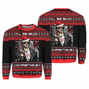 Terminator I’ll Be Back A Very Cyber Christmas Sweater