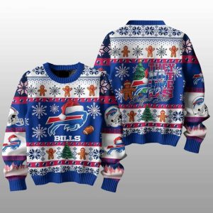 Bills They Not Like Us Christmas Ugly Sweater1