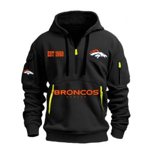 Broncos Est 1960 Half zip hoodie2