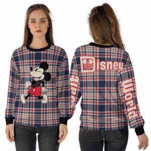 Walt Disney World Checkered Ugly Christmas Sweater1