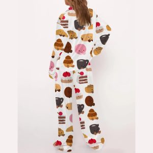 Plushies Bakery Silky Satin Pajama Set1