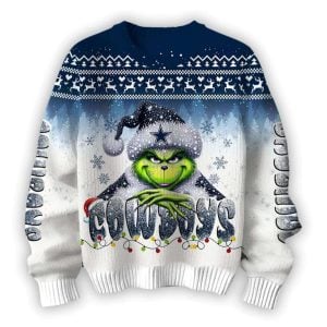 2025 Cowboys x The Grnch Christmas Edition Ugly Sweater