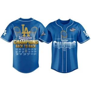 2025 Dodgers World Series Champions Back 2 Back Baseball Jersey