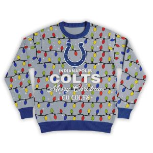 2025 Merry Christmas Go Colts Football Ugly Sweater 1 Merry Christmas Go Colts Football Ugly Sweater