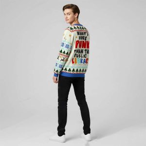 Whats More Punk Than The Public Library Ugly Christmas Sweater1