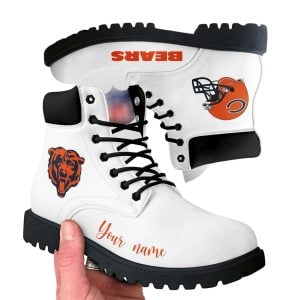 Personalized Bears Football Leather Boots3