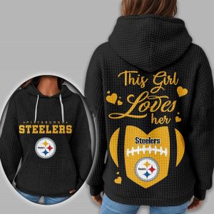 This Girl Loves Her Steelers Waffle Hoodie1