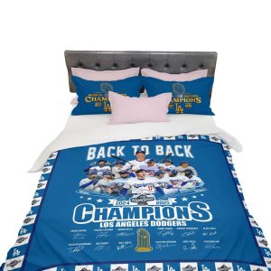 2025 Dodgers B2B World Series Champions Bedding Set2