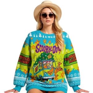 Scooby Doo The Mystery Machine Waffle Hoodie 1 Scooby Doo The Mystery Machine Waffle Hoodie1