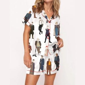 Dr Who Silky Satin Pajama Set