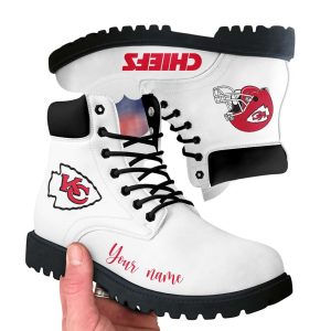 Personalized Chiefs Football Leather Boots2