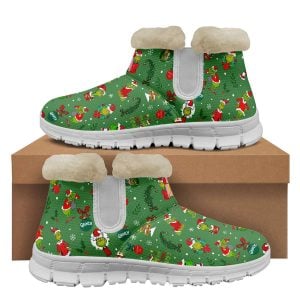 The Grnch This Is Jolly Enough Christmas Snow Boots