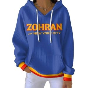 Zohran for NYC New York Mayor Pit Striped Hoodie