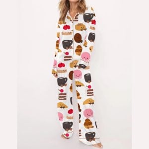 Plushies Bakery Silky Satin Pajama Set