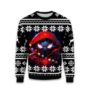 Spider Man Hooded Ugly Christmas Sweater