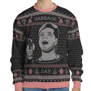 Garbage Day Silent Night Deadly Night Ugly Christmas Sweater2