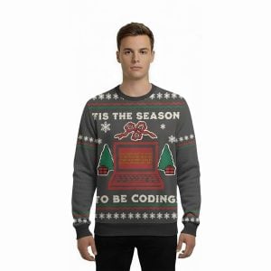 Tis The Season To Be Coding Ugly Christmas Sweater1
