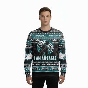I Am Vengeance I Am The Night I Am A Eagle Ugly Sweater1