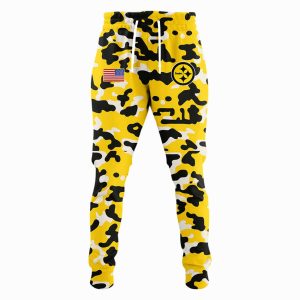 Steelers The Terrible Towel Veteran Camo Hoodie1