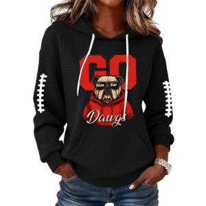 Go Dawgs Game Day Waffle Hoodie1