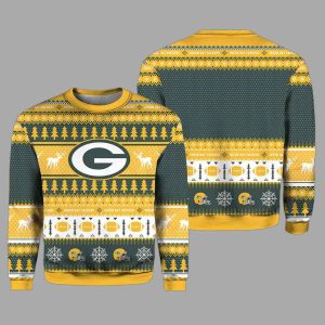 Personalized Packers Football 2025 Ugly Christmas Sweater 2