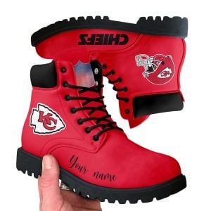 Personalized Chiefs Football Leather Boots1
