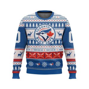 2025 Personalized Blue Jays Ugly Christmas Sweater1