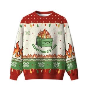 Everything is Fine Ugly Christmas Sweater