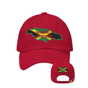 Retro Jamaica Strong Print Baseball Cap 1 Retro Jamaica Strong Print Baseball Cap1