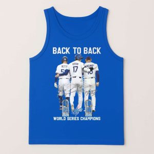 Mookie Betts Shohei Ohtani Yoshinobu Yamamoto Back To Back World Series Champions Shirt 3