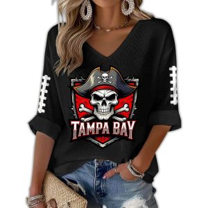Tampa Bay Rugby Print Waffle Long Sleeve T-Shirt 2 Tampa Bay Rugby Print Waffle Long Sleeve T Shirt
