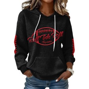 Roll Tide Roll Forever Waffle Hoodie1