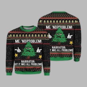 2025 Christmas Tree Me No Problemo Ugly Sweater 1 2025 Christmas Tree Me No Problemo Ugly Sweater 2