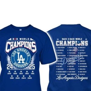 Dodgers B2B World Series 2025 Two Sided Shirt