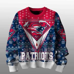 Patriots Merry Super Christmas Ugly Sweater1