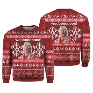 Ric Flair Woo Christmas Ugly Sweater 1