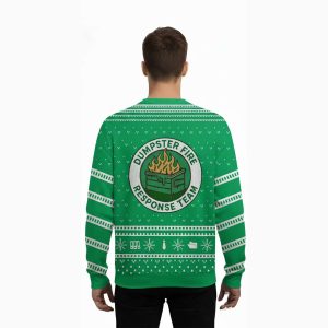 Dumpster Fire Response Team Ugly Christmas Sweater2