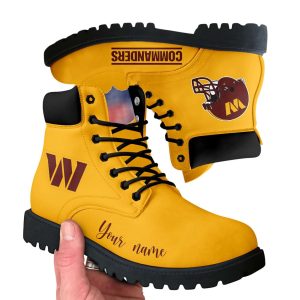Personalized Commanders Football Leather Boots1