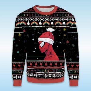 Santa Spider Man Ugly Christmas Sweater 1 Santa Spider Man Ugly Christmas Sweater1