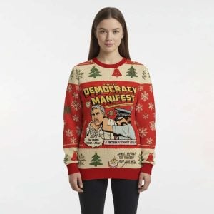 This is Democracy Manifest Christmas Ugly Sweater1