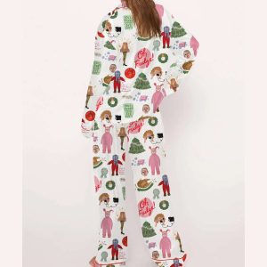 Christmas Story Silky Satin Pajama Set3