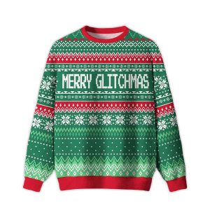 2025 Merry Glitchmas Ugly Christmas Sweater