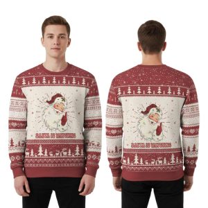 Be Nice To The Teacher Santa Is Watching Ugly Christmas Sweater 1 Be Nice To The Teacher Santa Is Watching Ugly Christmas Sweater 2