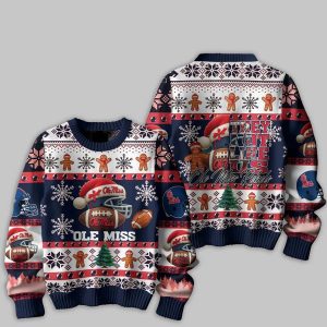 Ole Miss Football They Not Like Us Christmas Ugly Sweater