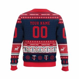 2025 Personalized Twins Ugly Christmas Sweater2