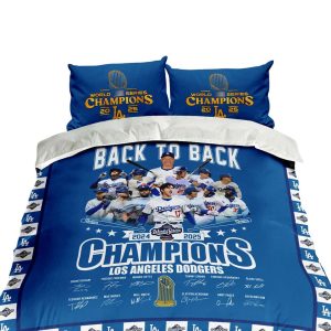 2025 Dodgers B2B World Series Champions Bedding Set1