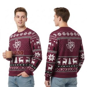 Aggies 2025 Christmas Personalized Ugly Sweater 2