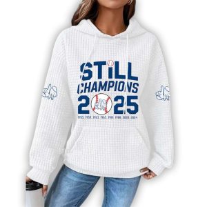 Dodgers Still Champions 2025 Print Casual Waffle Hoodie 1 Dodgers Still Champions 2025 Print Casual Waffle Hoodie1